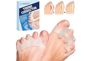 VIEXPAND 4 pièces Séparateurs D'orteils, Correcteur d’Orteils Pour Femmes et Hommes, Correcteur Hallux Valgus en Silicone, Soulage Douleurs aux pieds, Séparateur Orteil Pour Orteils se Chevauchant