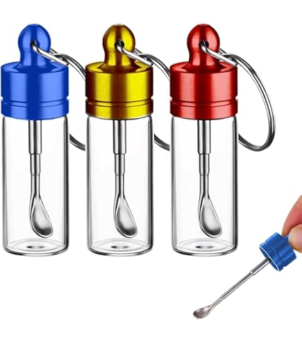 LWLWA Kruidenpoedergereedschap, 7-delige set, mini-kruidenstrooiers met