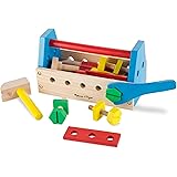 Melissa & Doug Kit Attrezzi Portatile in legno, Gioco di Ruolo, Gioco di Legno, Gioco Educativo, Kit di attrezzi per bambini,
