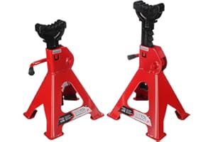 SIXTOL Mechanic Car Stand Pro 3T | Soportes para Coche | caballetes de Seguridad | Capacidad 3 toneladas | Juego 2 Piezas