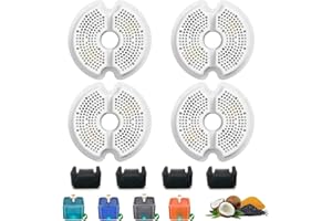 SAMANIJA Pack de 4 filtros con esponjas prefiltro de recambio, compatibles con NICREW, AONBOY Fuente de agua para gatos de 67oz/2L