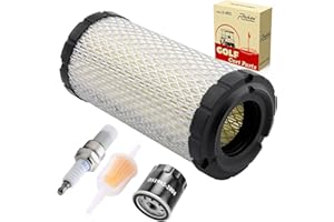 Roykaw EZGO TXT/RXV Tune Up Kit for 2008-up Golf Cart Models W/Kawasaki Engine, Include Spark Plug, Air Filter, Oil Filter, Fuel Filter