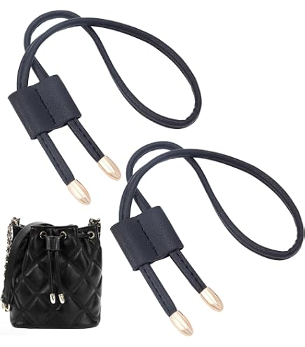 Cordon De Serrage En Cuir PU Pour Sac Seau - 122cm - Accessoire Sac Bohème