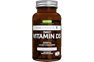 IGENNUS HEALTHCARE NUTRITION Vitamina D3 2000 UI Diaria, Colecalciferol Vegetariano, Suministro para 1 Año, 365 pequeños comprimidos, de Igennus
