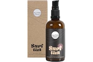 ALOHA CARE Surf Tan – Loción Hidratante Autobronceadora | 97% Natural | Efecto Sutil de Autobronceado | Piel Clara a Media | Con Vitamina E | 100% Vegano (100ml)