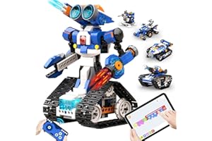 Apitor Robot J, STEM Toys for Kids ages 8-12, Coding Robot for Kids, 6-in-1 Robotic Building Kits, Programmble Boys Toys, Learning & Education Gifts for Boys and Girls 7+ Christmas Birthday