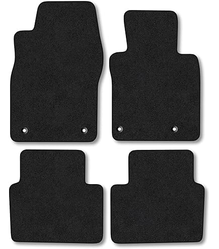 DB Bespoke - Tailored Car Mats - Compatible With Mazda 3 2009-2013 - Black Carpet - Non-Slip Carpet Mat - 4 Pc Complete Car Floor Mats With No Clips - Black - View #11