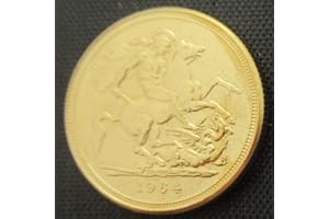 BoodLo 1 sterlina d'oro Britannica 1957-1968 10 Monete Commemorative placcate in Oro, Replica Straniera, 1964