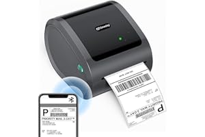 ASprink Stampante per etichette Bluetooth per spedizioni - Stampante per etichette wireless 4x6 per piccole imprese, stampante termica per etichette, compatibile con Royal Mail, Hermes, UPS, DHL,