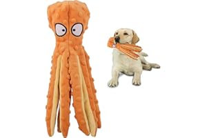 CPYOSN Squeaky Dog Toys, No Stuffing Crinkle Plush Chew Toys for Puppy Teething, Durable Interactive Soft Dog Toys for Small, Medium and Large Dogs