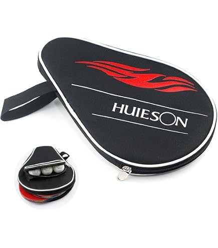 Housse Pour Raquette De Ping-Pong - Sac Avec Pochette Pour Balles, Tissu Oxford, Dragonne, Protection