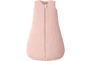 Yoofoss Saco de Dormir para Bebé de Invierno Algodón 2.5 TOG Manta Envolvente para Dormir Súper Cálido para Unisex Niñas Niños 0-6 Meses Rosa