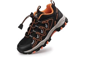 UOVO Baskets garçons Chaussures de randonnée imperméables Baskets Enfants Chaussures de Trekking Chaussures de Sport de Plein air Chaussures de Course 27-40