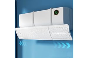 MANMANING Deflettore Condizionatore Universale, Facile Deflettore Aria Condizionata Condizionatori Parete Scudo Del Condizionatore Freddo/Calda per Casa/Stanza/Ufficio, Anziani, Neonati, Donne in Gravidanza