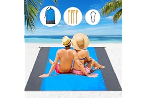 LGZIN Couverture de Plage Anti Sable, 230 x 200 cm Tapis de Plage Imperméable, Tapis de Pique-Nique, Couverture de Picnic, pour Plage, Camping, Picnic, Parc, Voyage ect Les Èvénements en Extérieur