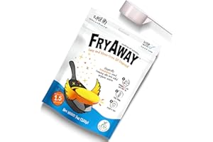 FryAway Super Fry Speiseöl-Verfestigungspulver, 100% pflanzlich, Altöl-Entsorgung, verfestigt bis zu 20 Tassen (5 Liter), einfacher und umweltfreundlicher Fettöl-Härter