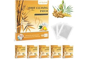 VEITEIBE 60 Pièces Patch Detox Pieds, Deep Cleansing Patch Pieds Gingembre, Coussinets de Soins des Pieds Détox, Patchs de Sommeil pour Soulager le Stress, Améliorer le Sommeil et éliminer les Toxines