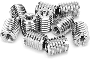 BORDSTRACT Dado di spinta con filettatura esterna, 10 pezzi M4 x 0,7-M8 x 1,25-12 mm dado di riduzione filo in acciaio inox hardware di fissaggio