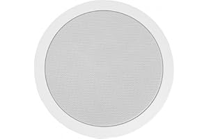 Polk Audio MC60 2-Way in-Ceiling 6.5" Speaker (Single) | Dynamic Built-in Audio | Perfect for Humid Indoor/Enclosed Areas | Bathrooms, Kitchens, Patios (White)