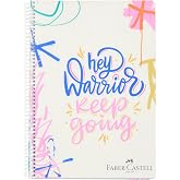Faber-Castell Graphite Spiral Notebook, A4, 120 Sheets, 70g Paper, Striped, 500 Micron PP Cover, PET Spiral, Durable and Ku