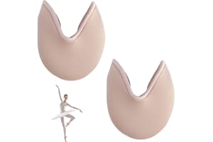 JUGNAW 1 Paia Ballet Toe Pads Salvapunte in Proteggere Protezioni Dita dei Piedi per Danza Classica, Pad in Gel SEBS e Tessuto Traspirante, Antiscivolo, Comodo Ammortizzatore per Scarpe da Punta