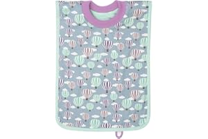 Budhi Budha Pullover Bib with Travel Pouch - The Clever Tee Shirt Bib for Toddlers Soft, Absorbent, Organic, Oekotex - Machine Washable, Easy to Clean - Weaning Bib - Coverall Bib - Baby Essential