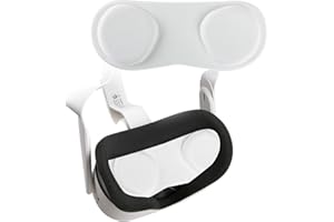 NEWZEROL 1 Stück Ersatz für VR Lens Protect Cover Staubschutzhülle für Quest 3S/ Quest 3/ Quest 2/ Quest/Pico 4/Pico 4 Ultra/Rift/Valve Index, Abwaschbare Schutzhülle - Weiß