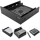 Akasa 3.5" Device/SSD/HDD Adapter | 5.25" to 3.5" Bay Adapter | 2.5/3.5 Inch Hard Drive Enclosure | SSD Bracket | AK-HDA-05