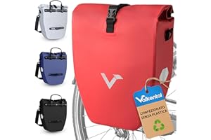 Valkental - Borsa portabagagli grande e impermeabile - Volume di riempimento 20 litri - Borsa da bicicletta per portabagagli con catarifrangenti