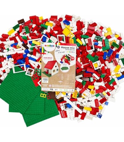 Simba Blox 120 Mattoncini Per Tetti Rossi - Compatibili Con Altri Mattoncini, 3+ Anni