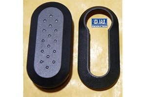 Car Passion Cover Chiave Guscio Fiat 500 Punto Evo Bravo Panda 500L LANCIA Y YPSILON MUSA Delta SCOCCA (Nero)