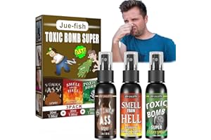 Lebenistgut 90ML Furzspray, 3 Stück Stinkbomben Spray, Pupsspray Stinkbombe, Pupsspray, Fart Spray Prank, Furzspray Ekliger, 30ml Scherzartikel Furzspray, Halloween Streichspielzeug Erwachsene