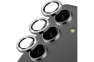 Oelrstfe Kamera Schutz für Samsung Galaxy S24 / S23 / S23+ Plus Kameraschutz,Kratzfest 9H Härte HD Glitzer Linsenschutz Schutzfolie,Kamera Displayschutz Transparent Linse Displayschutzfolie,Schwarz