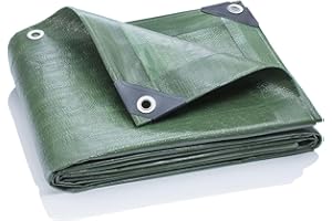 GardenMate 3 x 4 m 120 g/m² plandeka z tkaniny zielona plandeka ochronna na łódź