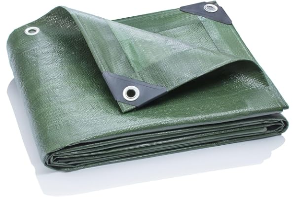 GardenMate Bâche de protection 2x3m qualité premium VERTE - résistante aux UV, imperméable et lavable