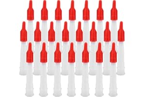 AMANDELIZABE 22 embouts de cartouche, y compris 22 douilles en silicone Embouts de rechange Bouchons d'étanchéité, Buses de cartouche en silicone, Buses en silicone Buses d'étanchéité de rechange