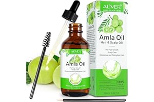 QUROMOJY Aceite de Amla para Cabello 60ML,Organico Amla Oil for Hair Growth,Puro Aceite de Amla Favorece el Crecimiento del Cabello, Previene Caída y Canas,Usado como Hidratante para Cuerpo y Piel