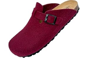 GONKOS®, Zuecos de Lana Virgen, Plantilla Anatómica de Piel y Corcho Natural, Zuecos de Fieltro, Pantuflas Fieltro Hombre y Mujer, Zapatillas Casa Confortables de Calidad, Hechas a Mano en España