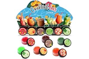 Beauty4Britain Set di 6 Balsami Labbra - Irresistibili Cocktail Unisex: Mojito, Tequila Sunrise, Black Russian, Margarita, Sex on the Beach, Strawberry Daiquiri