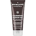 ManCave Cedarwood Shower Gel for Men, Fresh Woody Aroma with Eucalyptus and Pine Needle, Sulphate and Paraben Free, Natural, Vegan, Cruelty Free, 200 ml