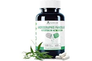 Alzuro Labs Andrographis Paniculata 8,000mg Eq - 120 Vegan Capsules | Botanical Support for Immune & Liver Wellness | 20:1 Kalmegh Extract (10% Andrographolides) | GMP & Lab Tested | 4 Months Supply