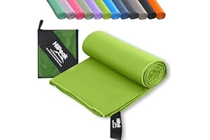 HiiPeak Serviette Microfibre Séchage Rapide, Serviette Sport Musculation Homme et Femme, Serviette de Bain Microfibre Parfait pour Voyage, Fitness, Piscine et Plage