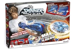 Rocco Giocattoli - Spinner Mad Blaster Single Shot Jeu, Couleurs Assorties, 86300