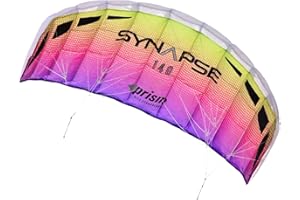 Prism Kite Technology Synapse 140 Dual-line Parafoil Kite - an Ideal Entry Level Kite to Dual-line Kiting, Polyester, Plasma