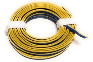 BELI-BECO beli beco L318/5 Fil de cuivre câble Triple Trois Märklin Couleurs Bleu ou Jaune Anneaux de 5 m, Multicolore