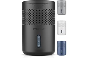 Pro Breeze Osmo® Dehumidifier - Silent & Refillable Moisture Absorber for Damp & Condensation at Home, Bedroom, Wardrobe, Car - Bathroom Mould Remover with 700g Refillable Tablet - Black