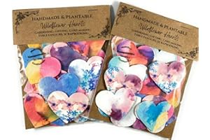 GENERIC 20 Plantable Seed Hearts. Wildflower Seeded Paper Shapes. Eco Friendly Gift. DIY Wedding Favours. Card Making. Craft Embellishments. Funeral Memorial. Craft Activity. Thank You Gifts