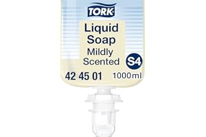 Tork Milt Parfymerad Handtvätt Flytande Tvål S4, Fräsch Doft, 6 x 1 000 ml, 424501