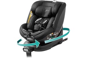 BABYAUTO - Silla de coche i-Size FAIRGO - MAGNA PLUS - Desde el nacimiento hasta los 125 cm – Edad: 0 a 8 años – 5 posiciones de Reclinado – A contramarcha hasta 105 cm – Isofix – Color: Black Sand