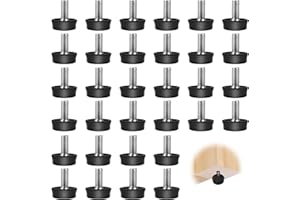 EXIN DEHCEN 32 Pezzi Piedini Regolabili M8, Livellamento Gambe Tavolo Piedini per Mobili Regolabili Vite Piedino di Livellamento Piedino Regolabile Piedini di Livellamento per Mobili Tavolo Sedia